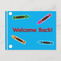 Welcome Back to School Notebook Crayons