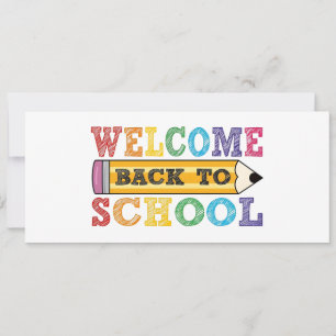 Welcome Back to School – Pencil Illustration