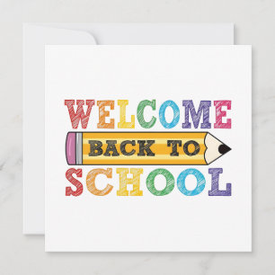 Welcome Back to School – Pencil Illustration