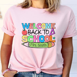 Welcome Back to School Personalised Teacher T-Shirt