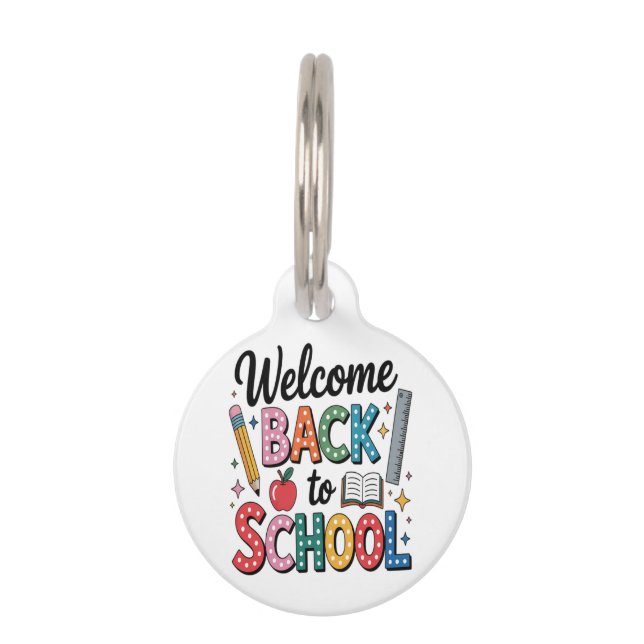 Welcome Back To School Pet Tag (Front)