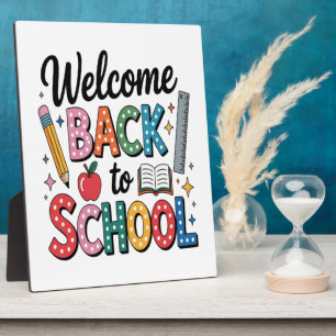 Welcome Back To School Plaque