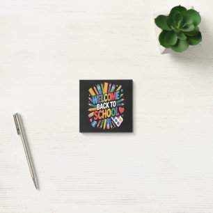 Welcome Back To School Post-it Notes