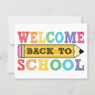 welcome back to school postcard