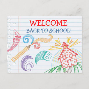 Welcome Back to School Postcard