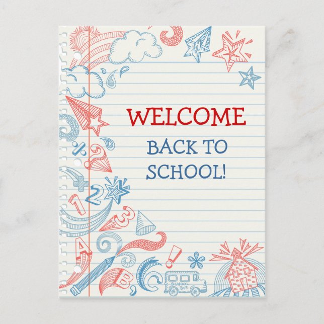 Welcome Back to School Postcard (Front)