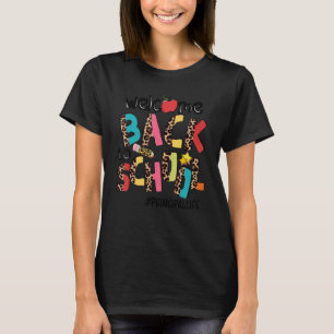 Welcome Back To School Principal Life Leopard T-Shirt