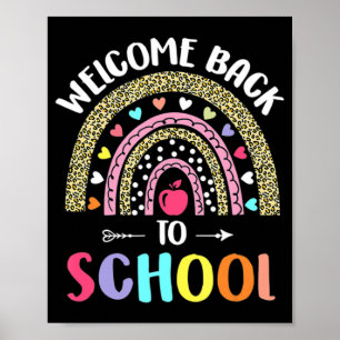 Welcome Back To School Rainbow For Teachers And St Poster