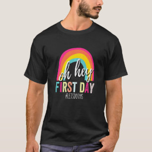 Welcome Back To School Rainbow  Happy First Day Sc T-Shirt