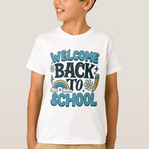 Welcome Back to School Retro Cute Design T-Shirt