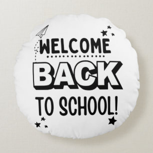 Welcome Back to school! Round Cushion