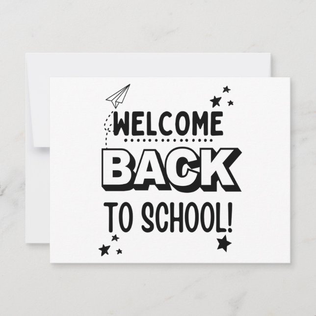 Welcome Back to school! Save The Date (Front)