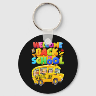 Welcome Back To School School Bus Driver Mens Boy Key Ring