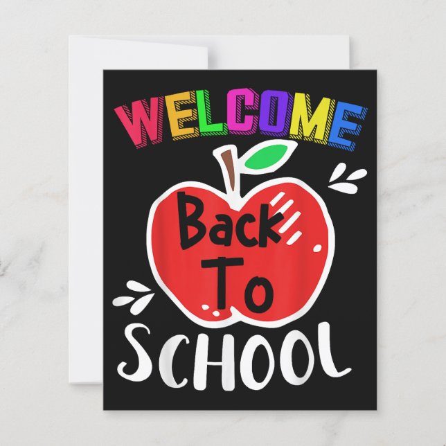 Welcome Back To School Shirt Funny Teachers Studen (Front)
