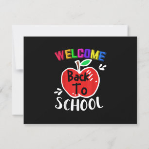 Welcome Back To School Shirt Funny Teachers Studen RSVP Card