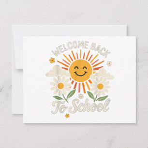 Welcome Back To School Shirts First day of school Holiday Card