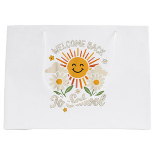 Welcome Back To School Shirts First day of school  Large Gift Bag