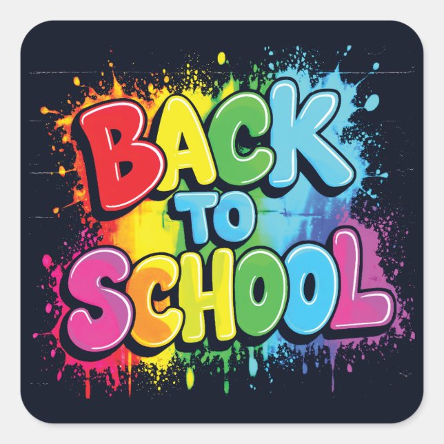 Welcome Back to School  Square Sticker (Front)
