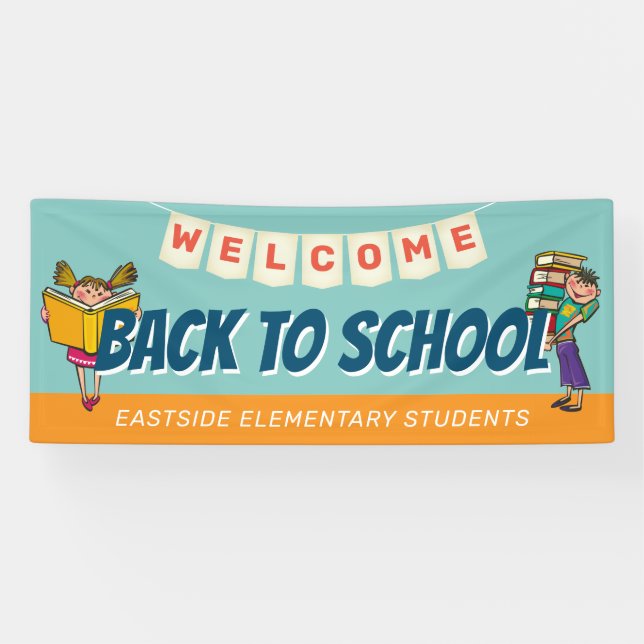 Welcome Back To School Students Banner (Horizontal)