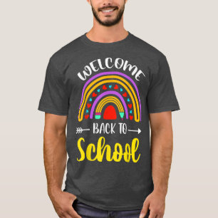 Welcome Back to School Survival Math Quiz Rainbow T-Shirt