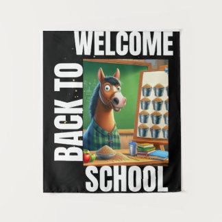 Welcome Back To School Tapestry