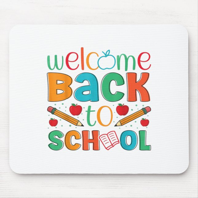 Welcome Back To School Teacher Appreciation Boys G Mouse Pad (Front)