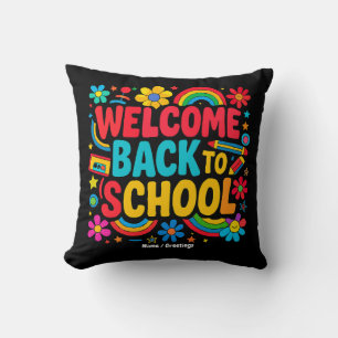 Welcome Back to School Teacher Kids Appreciation Cushion