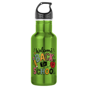 Welcome Back to School Teacher Student First Day 532 Ml Water Bottle