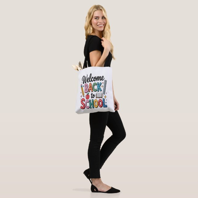 Welcome Back To School Tote Bag (On Model)