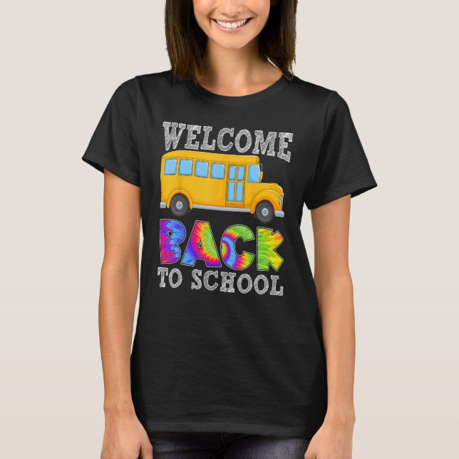 Welcome Back To School Transportation School Bus D T-Shirt (Front)