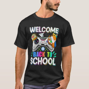 Welcome Back To School Video Game Happy First Day T-Shirt