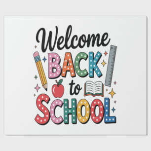 Welcome Back To School Wrapping Paper