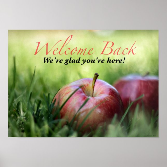 Welcome Back to Students Poster (Front)