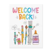 Welcome Back (vertical) - Postcard