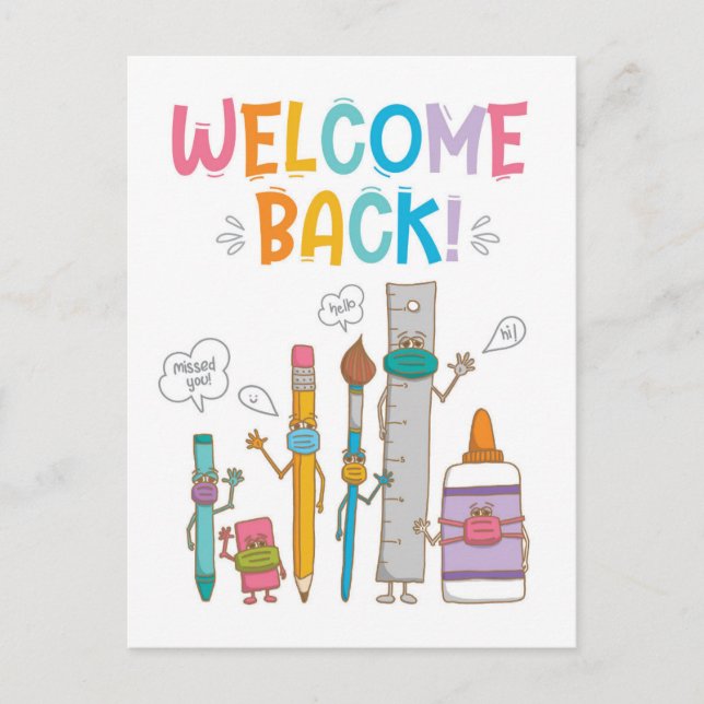 Welcome Back (vertical) - Postcard (Front)