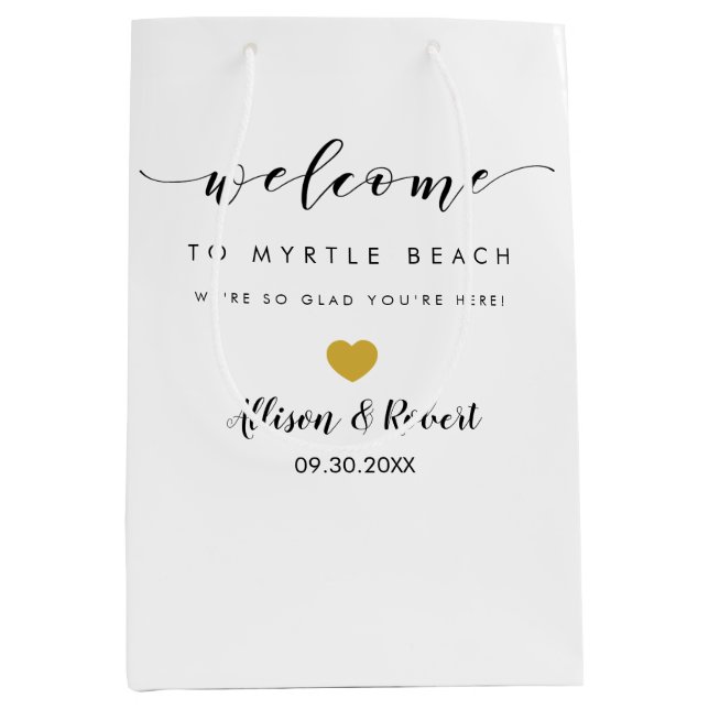 Welcome Bag for Destination Wedding Guests (Front)