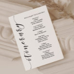 Welcome Bag Wedding Itinerary & Information Card<br><div class="desc">This modern and elegant card is the perfect insert for your hotel welcome bags. Enter the main events and information to help your guests navigate the weekend.</div>