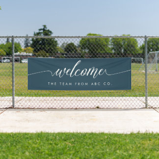 Welcome Banner Poster Vinyl Custom Announcement