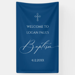 WELCOME BAPTISM banner custom BLUE