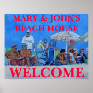 WELCOME BEACH HOUSE - POSTER