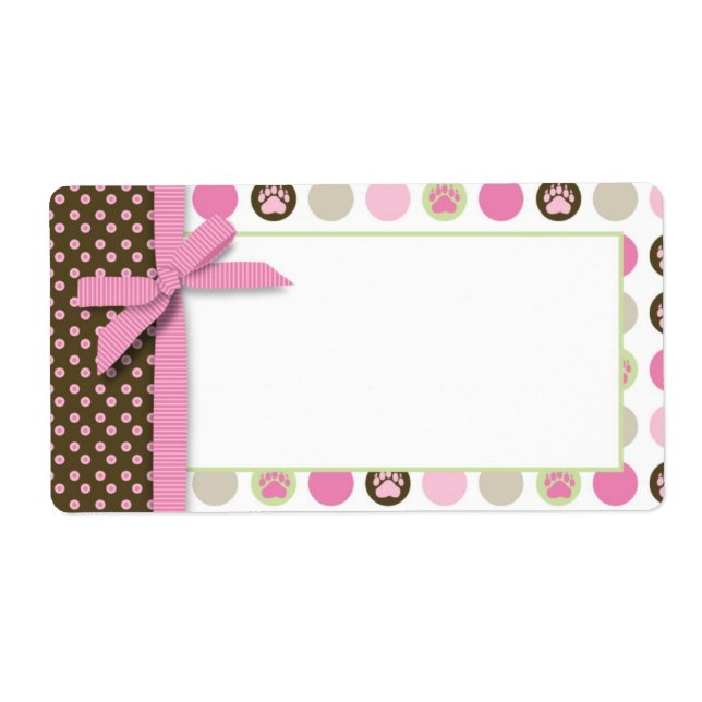 Welcome Bear Girl Name Tag (Front)