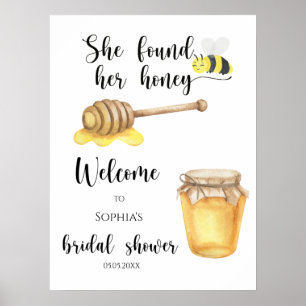 Welcome - Bee Bridal shower Poster