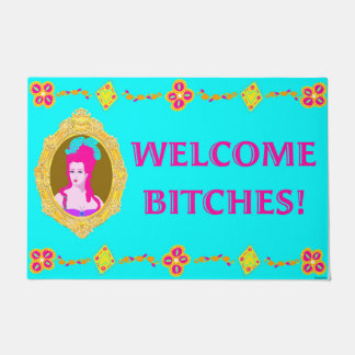 Welcome Bi%@%es Funny Colourful Doormat