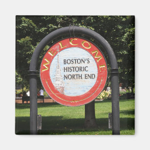 "Welcome Boston Historic North End" Magnet
