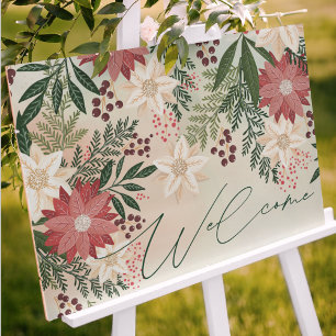 WELCOME   Botanical Splendour Christmas Holiday Poster
