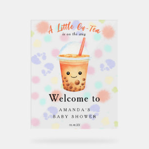  Welcome Bubble Tea Baby shower Welcome Acrylic Sign