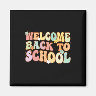 Welcome Byck To School Retro First Day Of School T Magnet