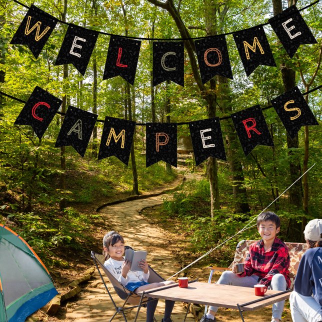 Welcome Campers Bunting Banner (Creator Uploaded)