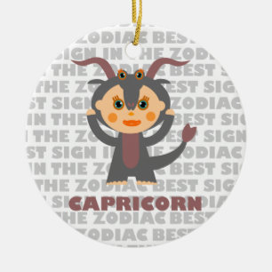 Welcome Capricorn Zodiac Baby! Ceramic Ornament