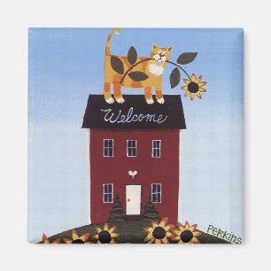 Welcome Cat Magnet
